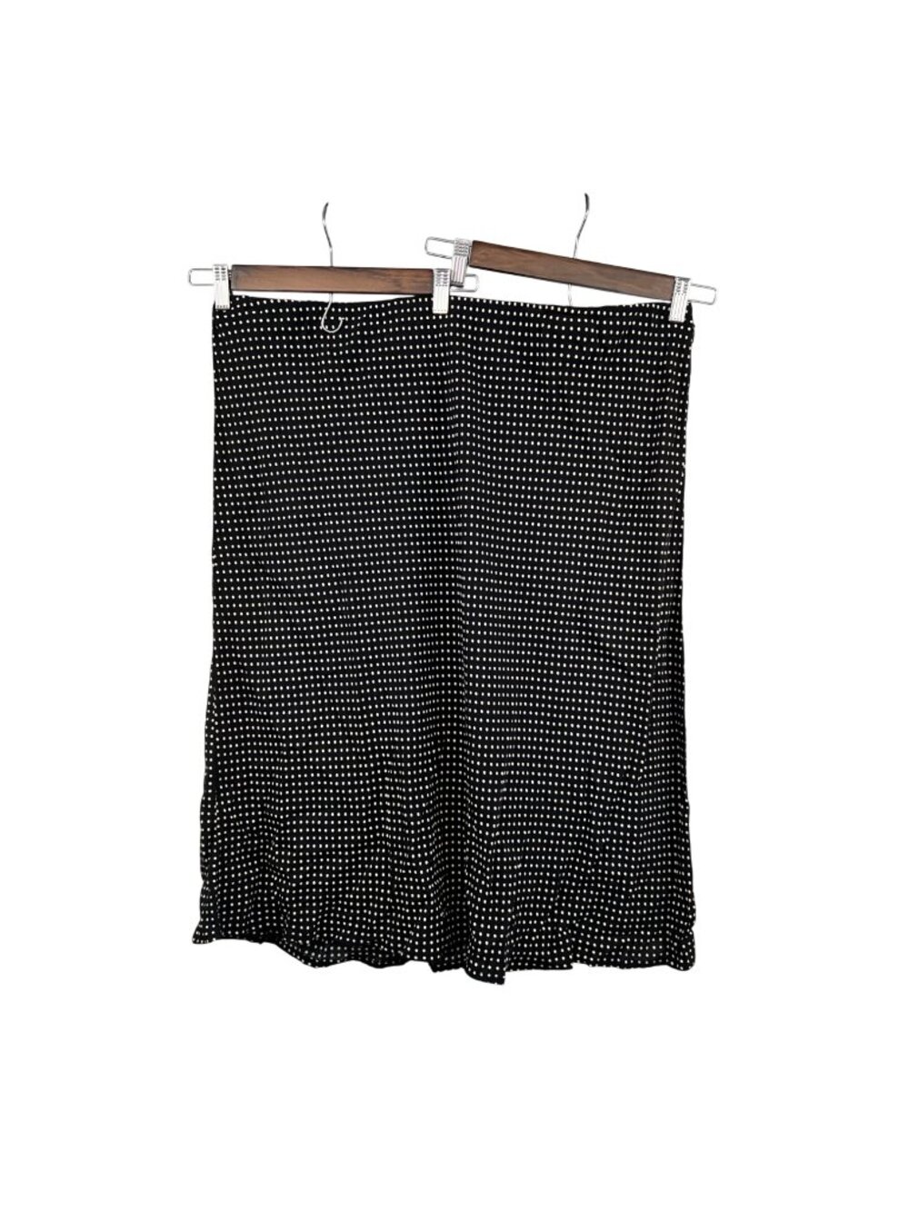 Ava & Viv Polka Dot Midi Skirt Black/White Elastic Waist Womens Size 2X New